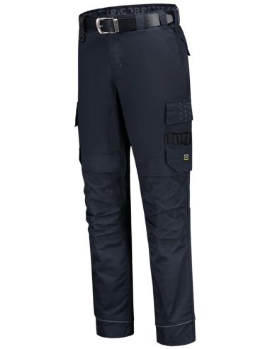 Pracovné nohavice unisex Work Pants Twill Cordura Stretch T62 tmavomodrá