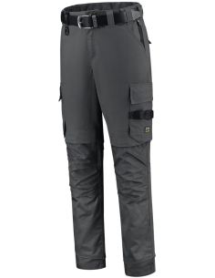 Pracovné nohavice unisex Work Pants Twill Cordura Stretch T62 tmavosivý
