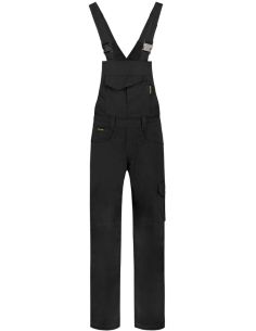 Pracovné nohavice s trakmi unisex Dungaree Overall Industrial T66 čierna 2