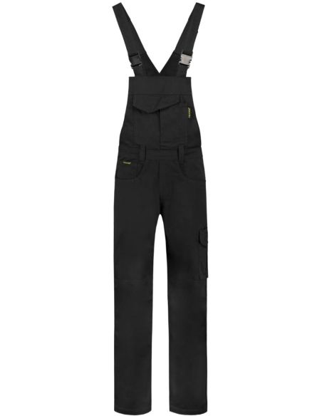 Pracovné nohavice s trakmi unisex Dungaree Overall Industrial T66 čierna