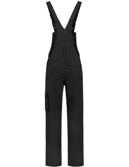 Pracovné nohavice s trakmi unisex Dungaree Overall Industrial T66 čierna