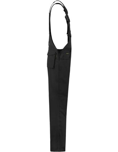 Pracovné nohavice s trakmi unisex Dungaree Overall Industrial T66 čierna
