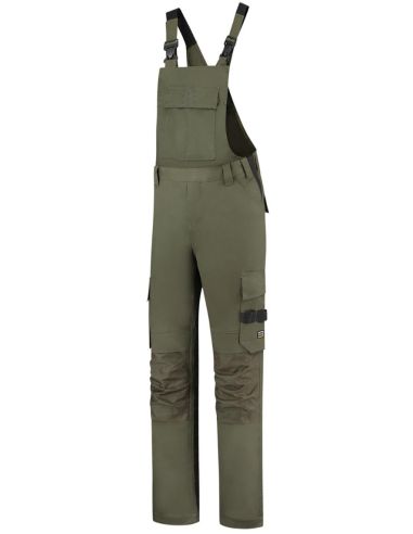 Pracovné nohavice s trakmi unisex Bib & Brace Twill Cordura T67 army