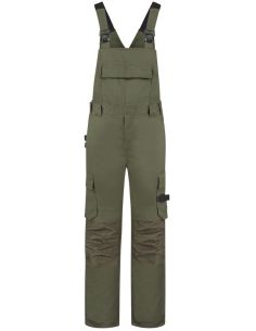 Pracovné nohavice s trakmi unisex Bib & Brace Twill Cordura T67 army 2