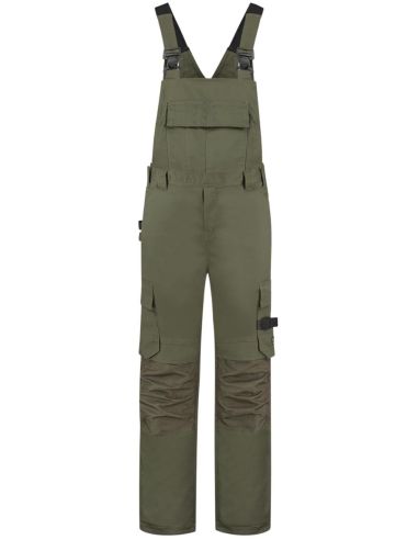 Pracovné nohavice s trakmi unisex Bib & Brace Twill Cordura T67 army