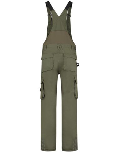Pracovné nohavice s trakmi unisex Bib & Brace Twill Cordura T67 army