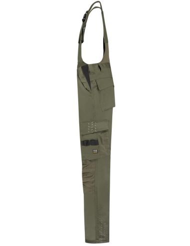 Pracovné nohavice s trakmi unisex Bib & Brace Twill Cordura T67 army