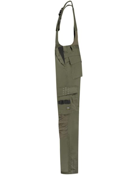 Pracovné nohavice s trakmi unisex Bib & Brace Twill Cordura T67 army