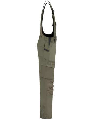 Pracovné nohavice s trakmi unisex Bib & Brace Twill Cordura T67 army