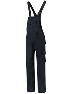 Pracovné nohavice s trakmi unisex Dungaree Overall Industrial T66 tmavomodrá