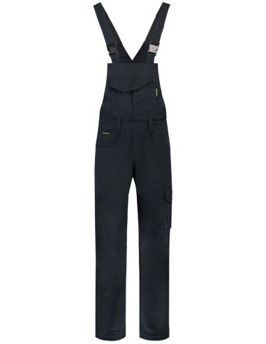 Pracovné nohavice s trakmi unisex Dungaree Overall Industrial T66 tmavomodrá