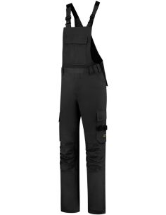 Pracovné nohavice s trakmi unisex Bib & Brace Twill Cordura T67 čierna
