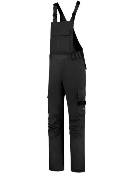 Pracovné nohavice s trakmi unisex Bib & Brace Twill Cordura T67 čierna