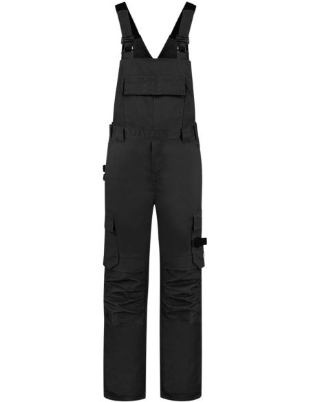 Pracovné nohavice s trakmi unisex Bib & Brace Twill Cordura T67 čierna