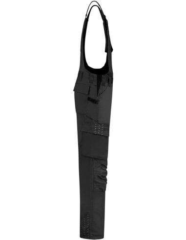 Pracovné nohavice s trakmi unisex Bib & Brace Twill Cordura T67 čierna