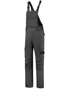Pracovné nohavice s trakmi unisex Bib & Brace Twill Cordura T67 tmavosivý
