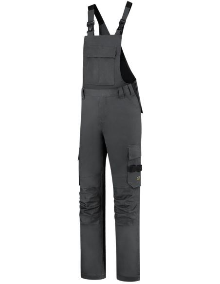 Pracovné nohavice s trakmi unisex Bib & Brace Twill Cordura T67 tmavosivý