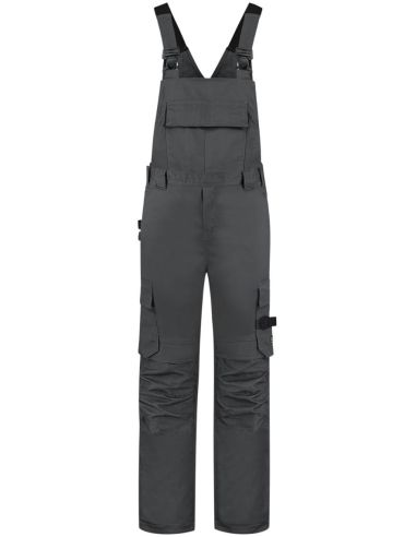 Pracovné nohavice s trakmi unisex Bib & Brace Twill Cordura T67 tmavosivý