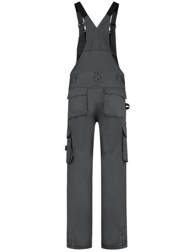 Pracovné nohavice s trakmi unisex Bib & Brace Twill Cordura T67 tmavosivý