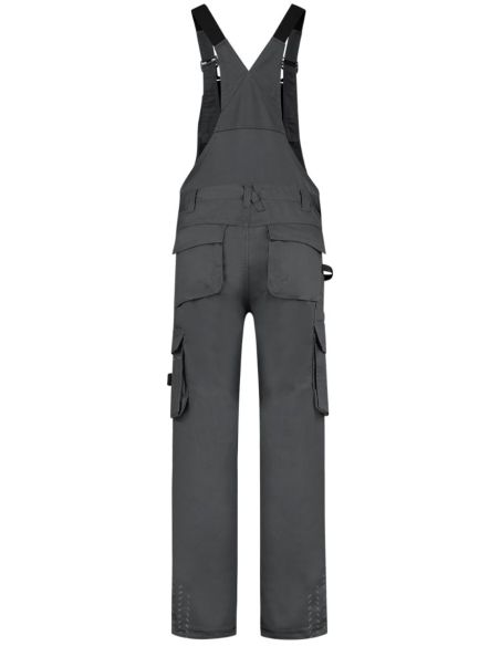 Pracovné nohavice s trakmi unisex Bib & Brace Twill Cordura T67 tmavosivý