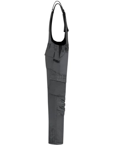 Pracovné nohavice s trakmi unisex Bib & Brace Twill Cordura T67 tmavosivý