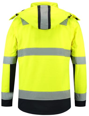 Softshellová bunda unisex Bi-color EN ISO 20471 Softshell T52 fluorescenčná žltá