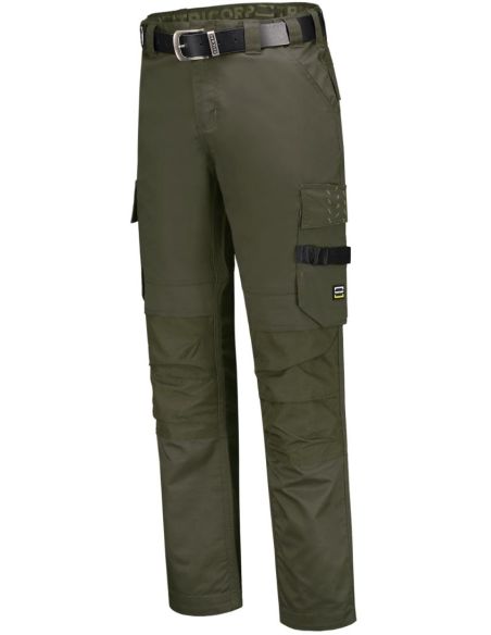 Pracovné nohavice unisex Work Pants Twill Cordura T63 army