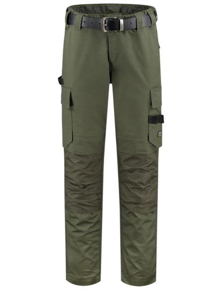 Pracovné nohavice unisex Work Pants Twill Cordura T63 army